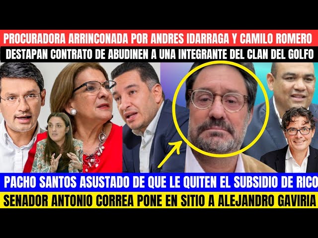 ⁣PROCURADORA ARRINCONADA. PACHO SANTOS ASUSTADO POR EL SUBSIDIO DE RICOS.ALEJANDRO GAVIRIA DESMENTIDO