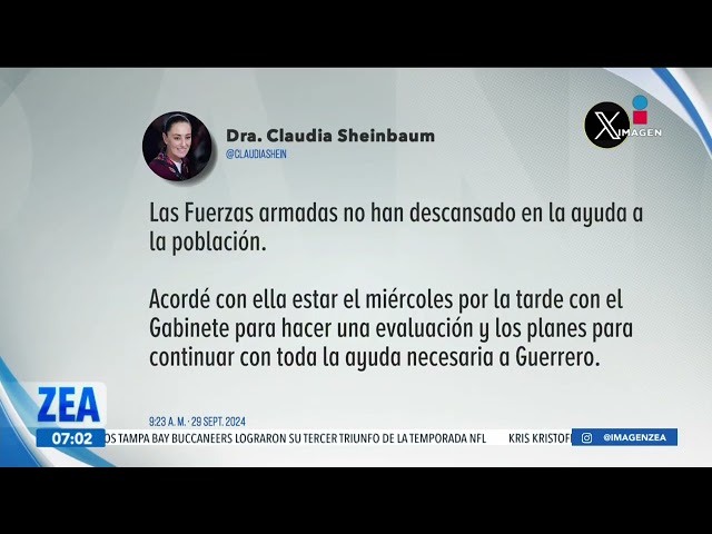 ⁣Claudia Sheinbaum visitará Acapulco tras rendir protesta como presidenta | Noticias con Paco Zea