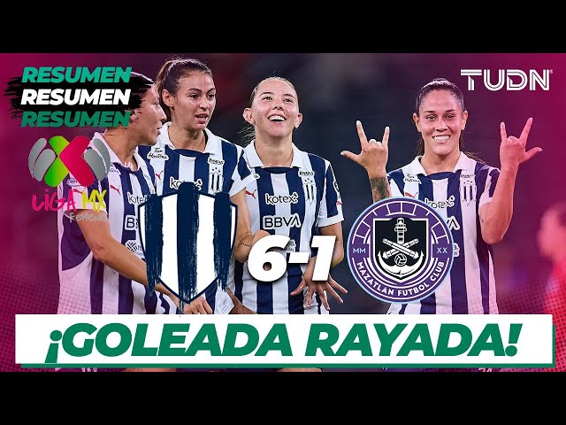 ⁣Resumen y goles | Monterrey 6-1 Mazatlán | Liga Mx Femenil AP2024-J9 | TUDN