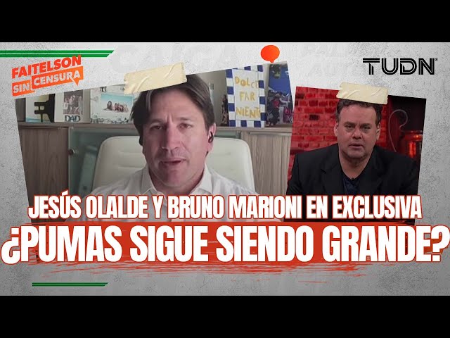 FAITELSON SIN CENSURA: ¡ÍDOLOS UNIVERSITARIOS! Bruno Marioni y Olalde hablan sobre los PUMAS | TUDN