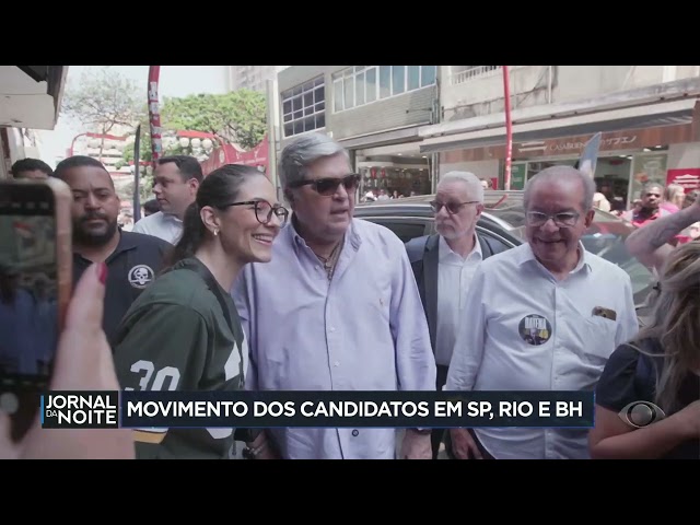 ⁣Candidatos fazem campanha em buscas de voto em semana decisiva