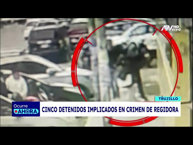 ⁣Trujillo: detienen a cinco implicados en crimen de regidora