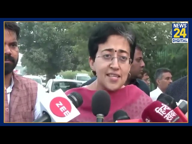 ⁣CM Atishi पहुंची दिल्ली के Sarai Kale Khan, सड़क का हाल देख आया गुस्सा