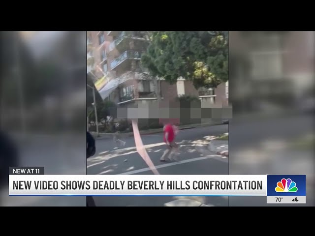 New video shows deadly confrontation in Beverly Hills