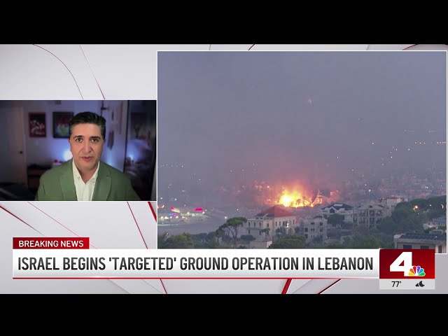 Israel begins 'targeted' ground operation in Lebanon