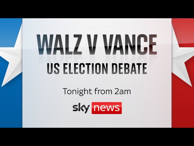 ⁣Watch live: Walz V Vance Vice President Election Debate tonight from 2am