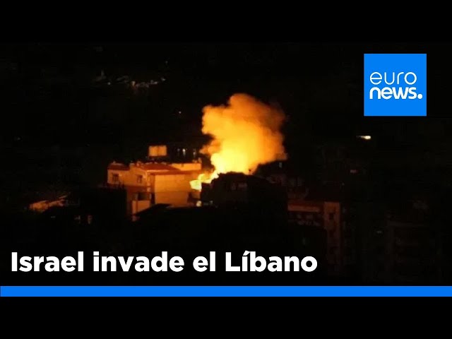 ⁣El Ejército de Israel comienza su ofensiva terrestre invadiendo el sur de Líbano