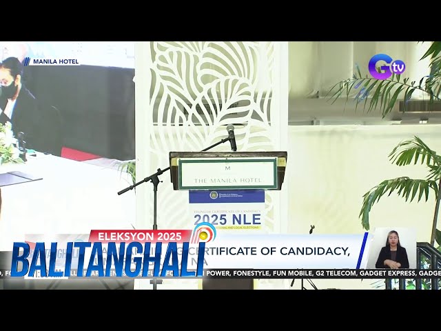 ⁣Ilang senatorial aspirant, naghain na ng certificate of candidacy | Balitanghali