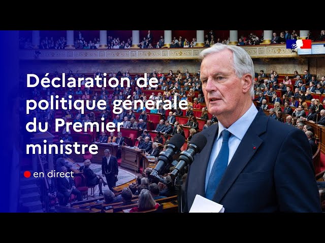 ⁣Déclaration de politique générale du Premier ministre à l'Assemblée nationale