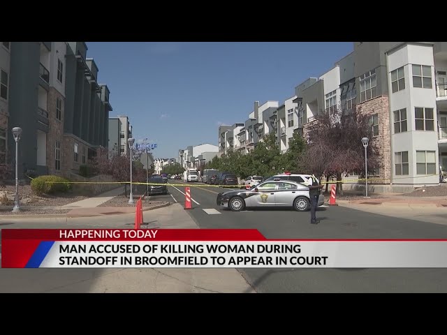 ⁣Man accused of killing woman during standoff to appear in court