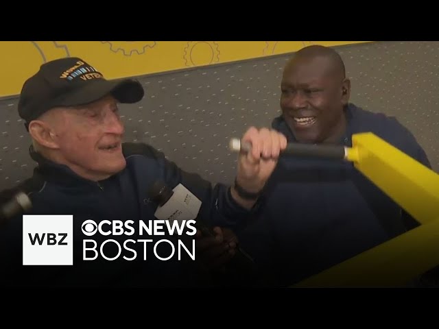 ⁣95-year-old World War II veteran a regular at New Hampshire gym