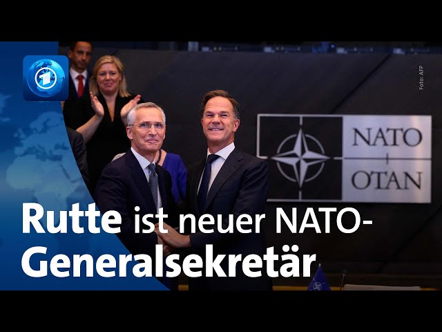 ⁣Nachfolger von Stoltenberg: Rutte ist neuer NATO-Generalsekretär