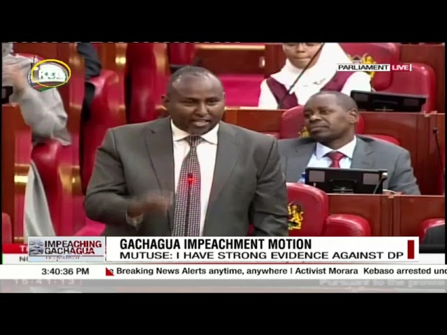 ⁣Junet Mohamed Calls for the protection of 291 MPs who Signed the motion to impeach DP Gachagua