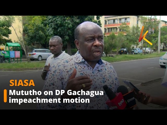 ⁣Mututho on DP Gachagua impeachment motion