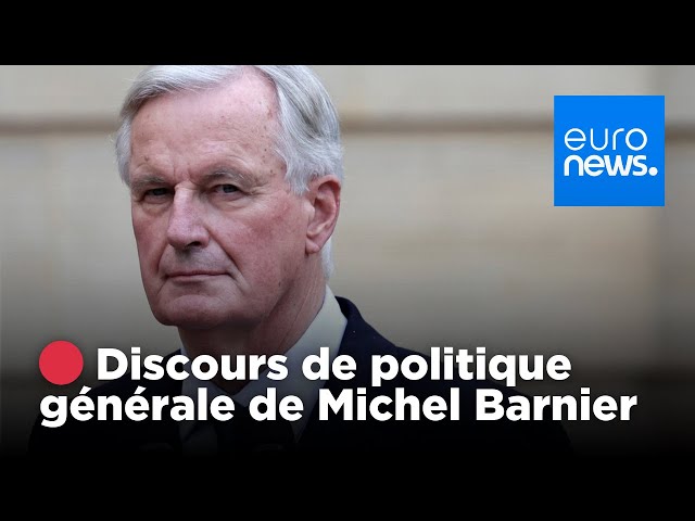 ⁣ EN DIRECT - Discours de politique générale du Premier ministre Michel Barnier | euronews 