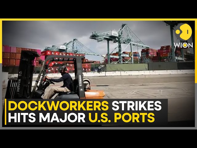 ⁣US Dockworkers Strike Impacts Vital Imports Like Food & Vehicles | World News | WION