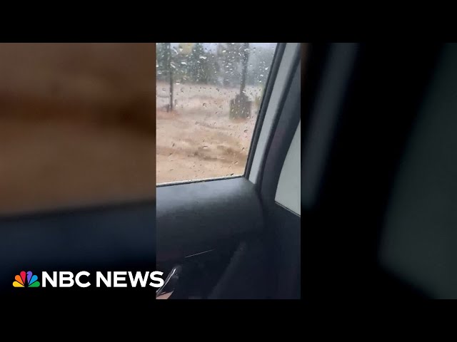 ⁣'It was like white water rapids': Student recounts car escape from Helene floodwaters