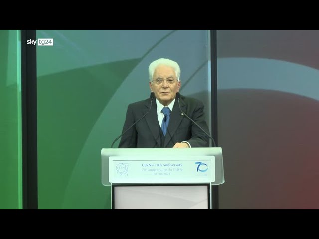 ⁣Mattarella al Cern: "Scienza e pace incompatibili con armi"