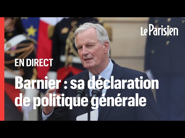 ⁣ EN DIRECT - Barnier : suivez sa déclaration de politique générale à l'Assemblée nationale