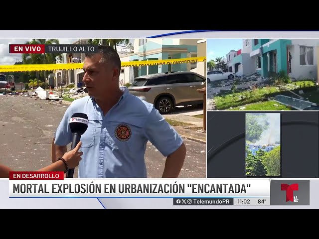 ⁣Cerca de 20 casas afectadas: bomberos ofrecen detalles de explosión en Trujillo Alto