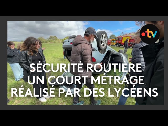 ⁣En formation cinéma, ils tournent un court métrage pour la Sécurité routière