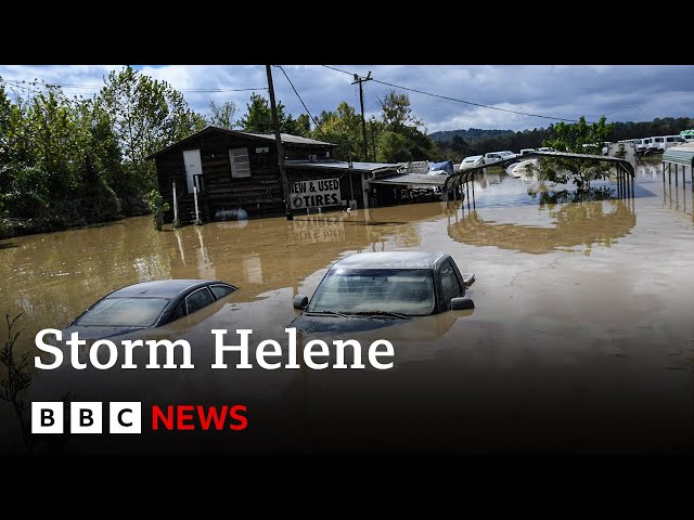 ⁣US officials fear 600 people dead from storm Helene | BBC News