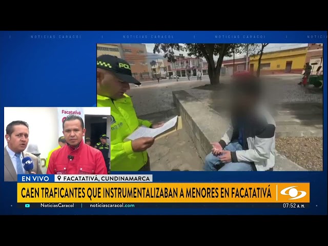 ⁣Cae banda de traficantes que instrumentalizaba a menores de edad en Facatativá