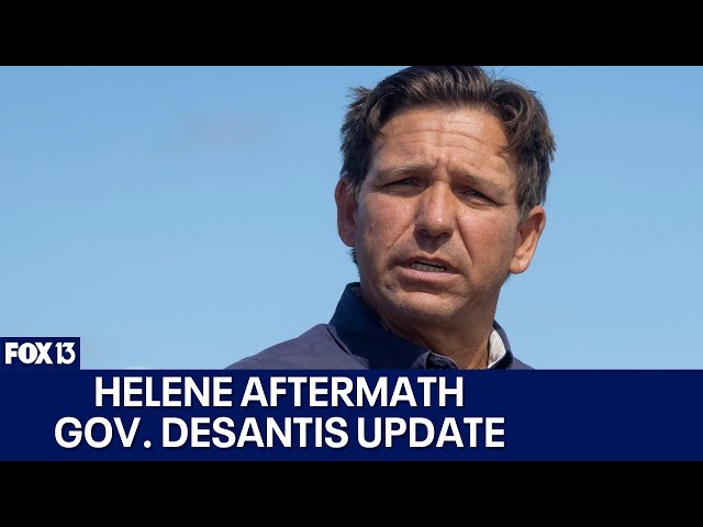 ⁣Helene aftermath: Gov. Ron DeSantis news conference