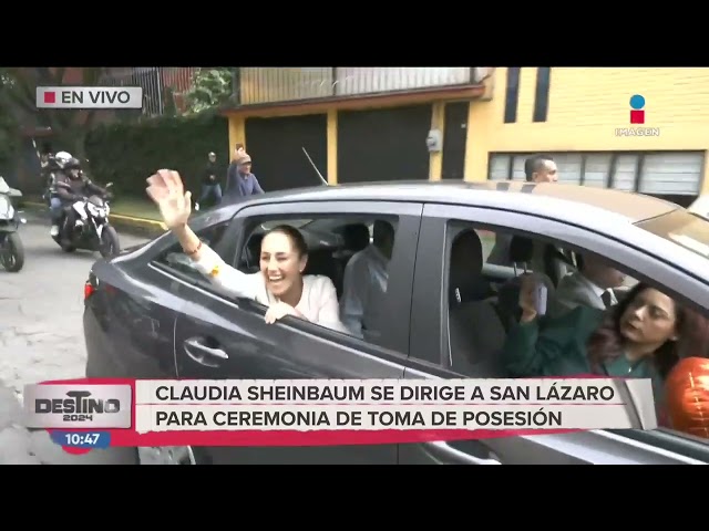 ⁣CLD: Claudia Sheinbaum sale rumbo a ceremonia de posesión | Destino 2024