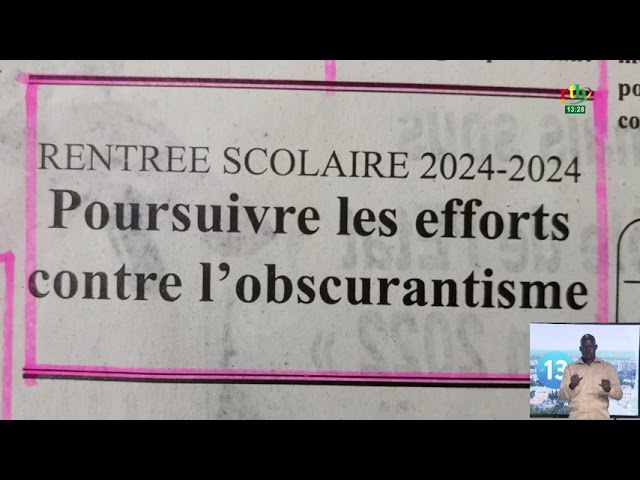 ⁣Revue de presse : rentrée scolaire et agression d’un député sénégalais au Togo à la Une