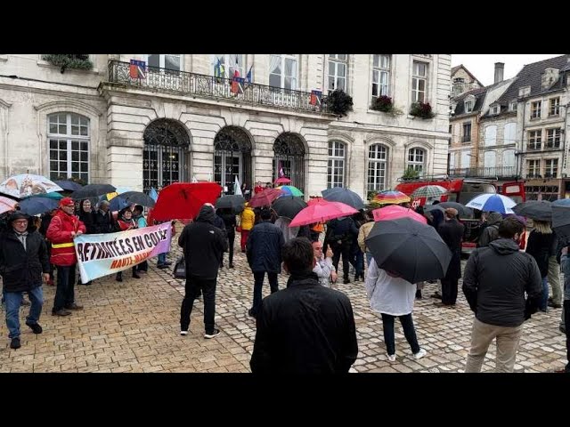 ⁣Grève nationale : la Haute-Marne manifeste et cri son mécontentement