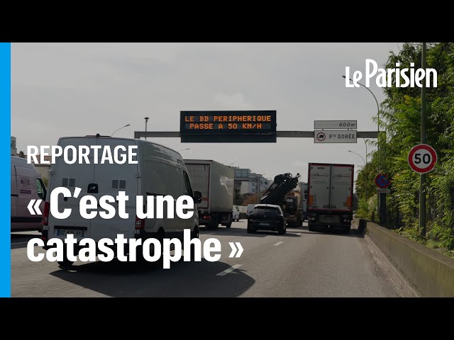 ⁣Le périphérique à 50 km/h met déjà les Parisiens sur les nerfs