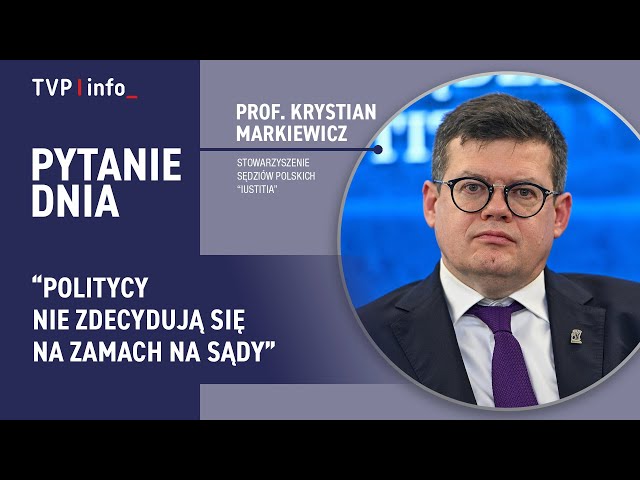 Prof. Markiewicz: Politycy nie zamachną się na sądy | PYTANIE DNIA