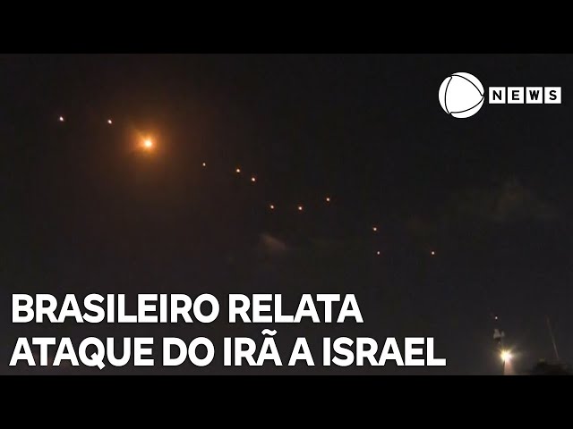 ⁣Brasileiro relata ataque do Irã a Israel