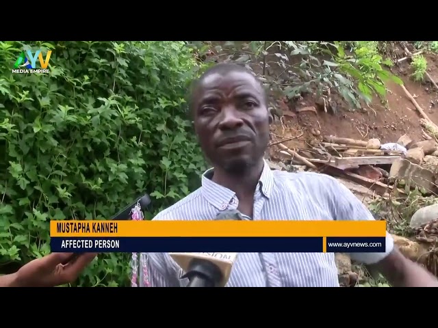 ⁣Retaining Wall Collapse Displaces a Family of Seven in Tengbeh Town