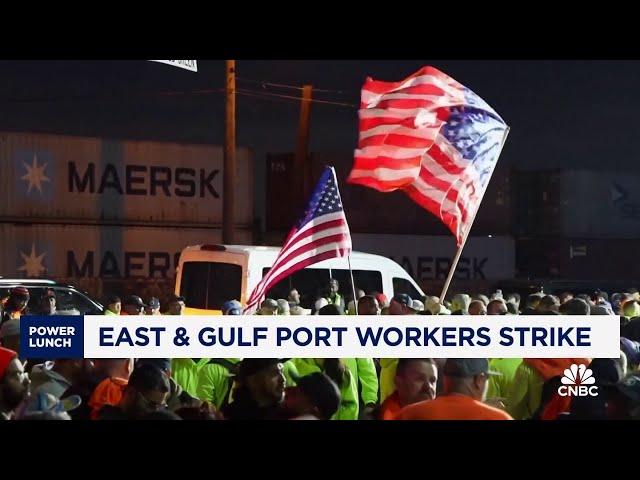 ⁣The East & Gulf port workers strike will be felt at grocers in a few days, says Xeneta’s Peter S