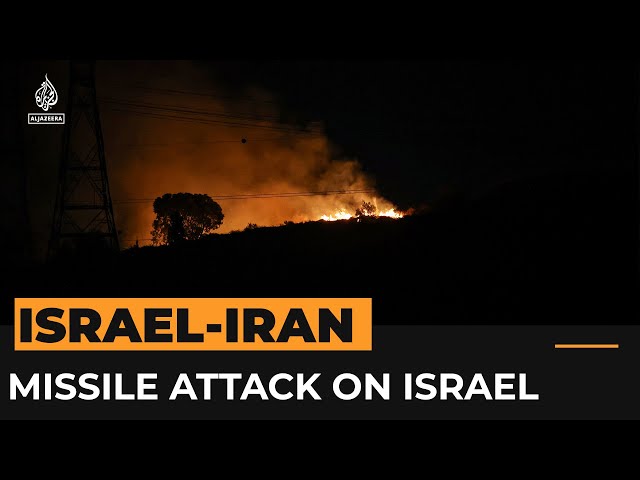 ⁣Iran fires dozens of missiles at Israel | AJ #shorts