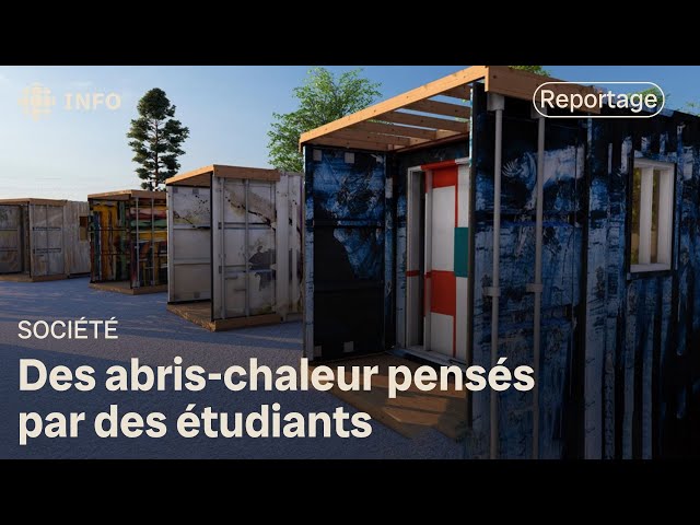 ⁣Des abris-chaleur pensés par des étudiants du Cégep de Trois-Rivières