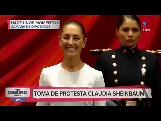 ⁣Claudia Sheinbaum tomando protesta  como Presidente de México | Destino 2024