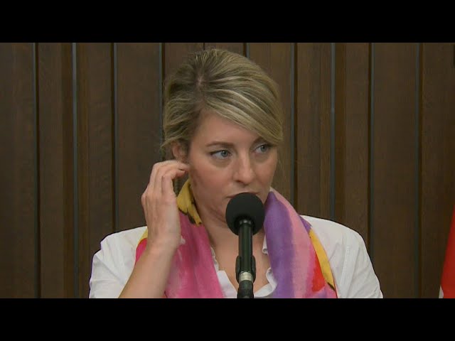 ⁣'We need this war to stop': Minister Joly stresses de-escalation in wake of attack