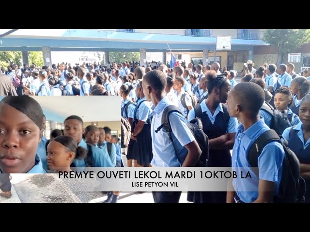 ⁣BON NOUVEL!PREMYE OUVÈTI LEKOL JODI MADI1OKTOB/ANPIL TI MACHANN RELE ANMEYY YO POKO WE ANTRE LEKOL