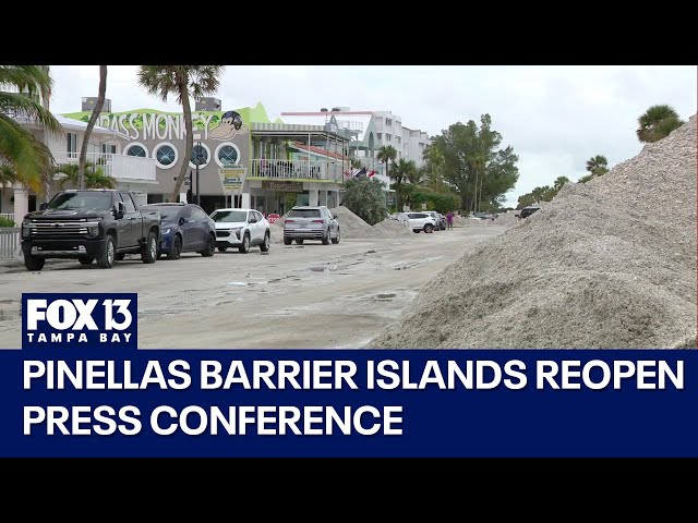 ⁣Pinellas County Barrier Islands reopening press conference