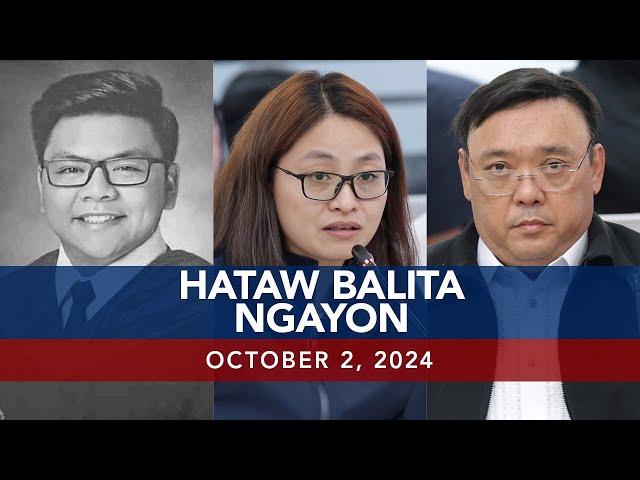 ⁣UNTV: Hataw Balita Ngayon | October 02, 2024