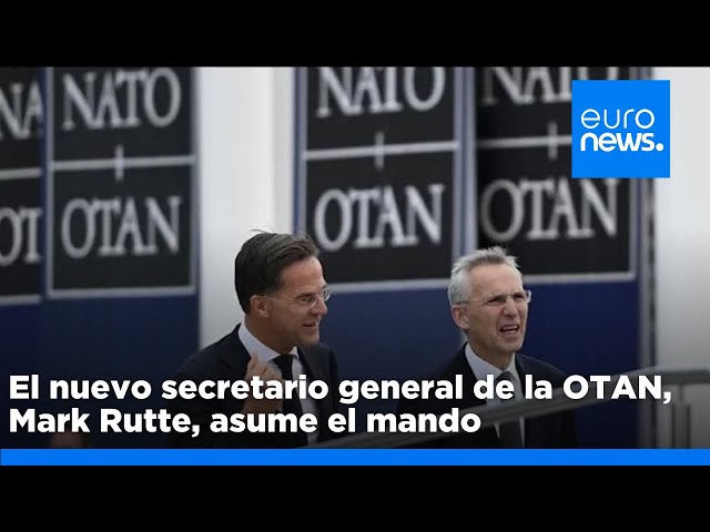 ⁣El nuevo secretario general de la OTAN, Mark Rutte, asume el mando con Ucrania como prioridad