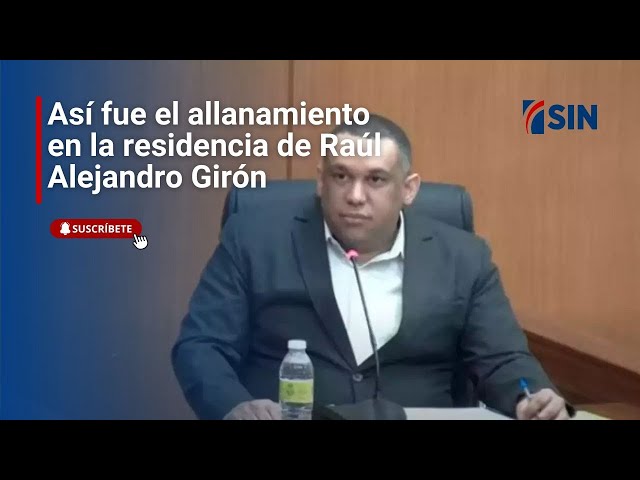 ⁣Así fue el allanamiento en la residencia de Raúl Alejandro Girón