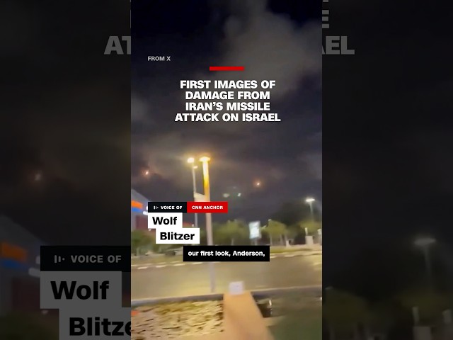 ⁣First images of damage from Iran’s missile attack on Israel