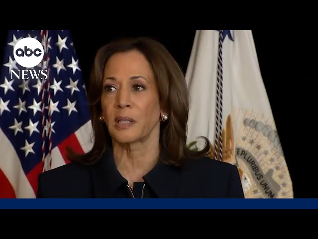 ⁣Kamala Harris condemns Iranian missile attack on Israel 'unequivocally'