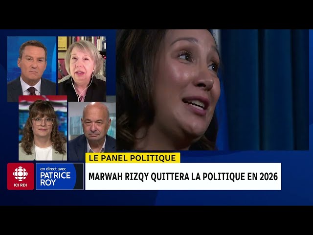 ⁣Panel politique : Marwah Rizqy quitte la politique pour ses enfants