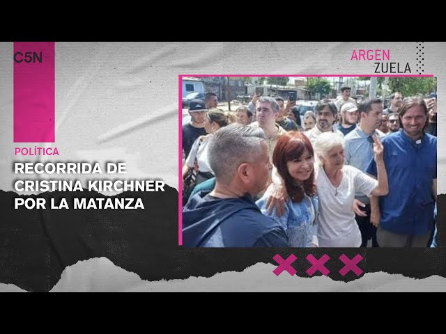 ⁣CRISTINA KIRCHNER recorrió BARRIOS VULNERABLES en LA MATANZA