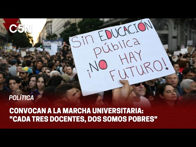 ⁣Se realiza la segunda MARCHA UNIVERSITARIA en DEFENSA de la EDUCACIÓN